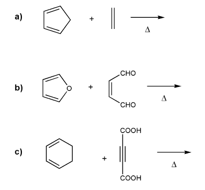 diels alder retrosynthesis problems